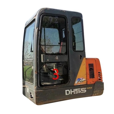 İnşaat Makinası Ekskavatör Kabin Camı 5mm Kalın 450mm Geniş