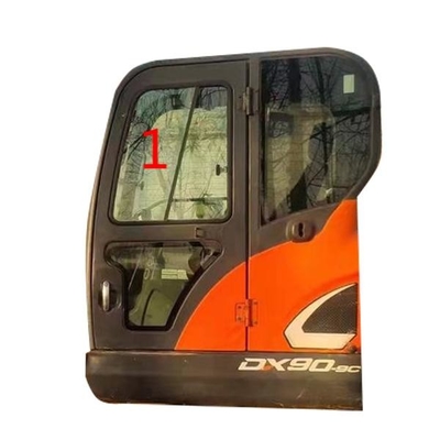 DX70 DX90-9C Ekskavatör Kabini Sol Yan Cam Eğik Konum NO.1 Ön Cam