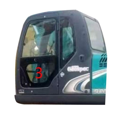 SK-6 SK-8 SK230-6 SK50 KOBELCO Ekskavatör Camı Sol Kapı Alt Konum NO.3 Yeşil