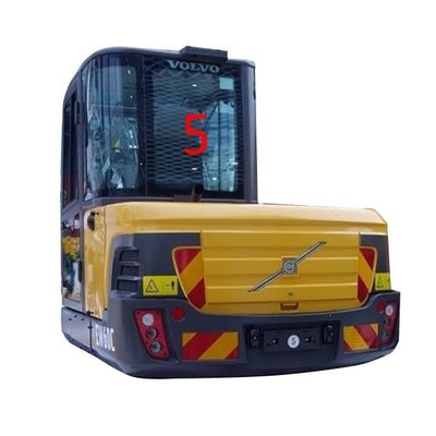 Yeşil EW60C VOLVO Ekskavatör Camının Değiştirilmesi Arka Taraf NO.5 FCC