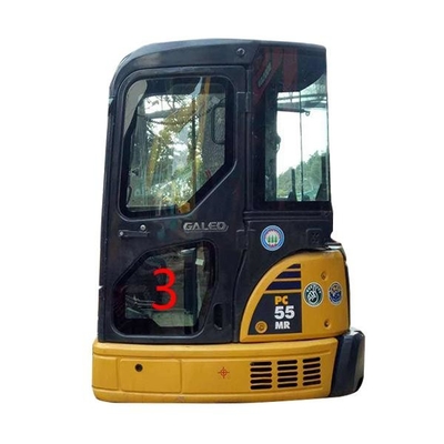 OEM KOMATSU PC55MR Kabin Camı Sol Kapı Alt Pozisyonu NO.3 Kazıcı Penceresinin Değiştirilmesi
