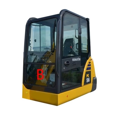 PC56-7 PC56 Ön Aşağı Komatsu Ekskavatör Camı Değiştirme Temperli Pozisyon.B Cam