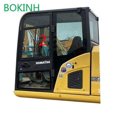PC60-8 PC70-8 Ön Cam Değiştirme Komatsu için Sol Temperli Ekskavatör Kabin Camı