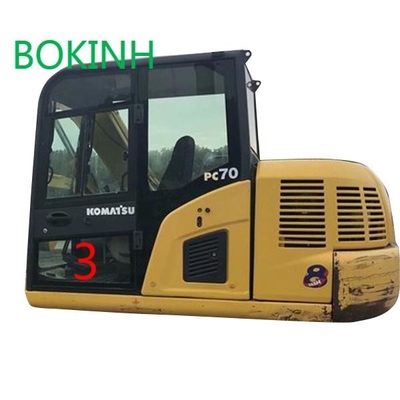 PC70-8 KOMATSU Kabin Camı OEM Sol Kapı Alt Pozisyonu NO.3 Kazıcı Camının Değiştirilmesi