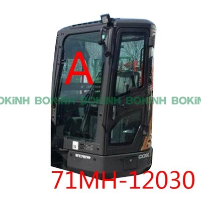 71MH-12030 HYUNDAI Ekskavatör Kabin Cam Ön Üst Temperli Ön Cam 5MM Kalın