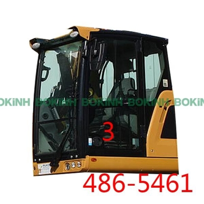486-5461 CATERPILLAR Kabin Camı Sol Kapı Alt Konum NO.3 Temperli Cam