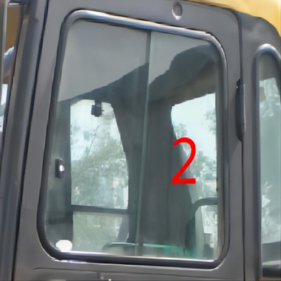 5mm Ekskavatör Ön Camının Değiştirilmesi Sol Taraf Düz Konum NO.2