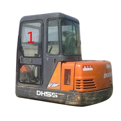 Sol Taraf DAEWOO DH55 Volvo Ekskavatör Ön Camı 5mm Kalın