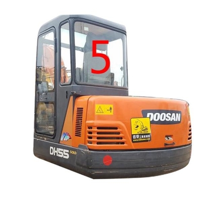Beyaz Ekskavatör Kabin Camı DAEWOO DH55 Arka Taraf Pozisyonu NO.5