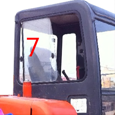 DOT DAEWOO DH55 Ekskavatör Komatsu Kabin Camı Sağ Yan Konum NO.7