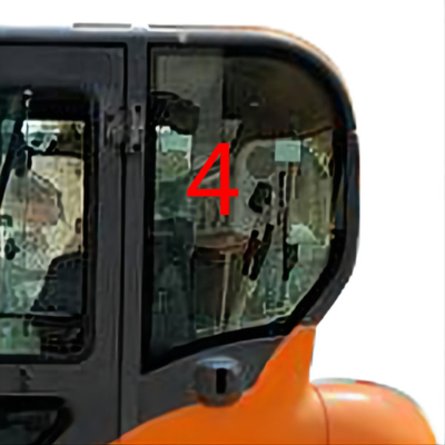 DX60-9 DX70 DOOSAN Cam Sol Kapı Arka Pozisyon NO.4