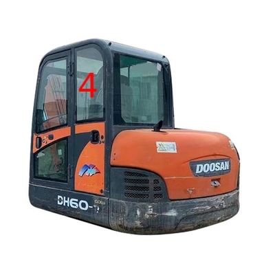 DH55 DOOSAN Kazıcı Kabin Camı Yeşil Sol Kapı Arka Pozisyon NO.4