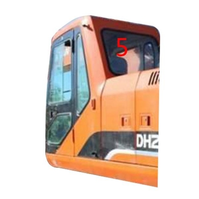 DH215-9 Ekskavatör Kabini DOOSAN Temperli Cam Arka Cam Değişimi