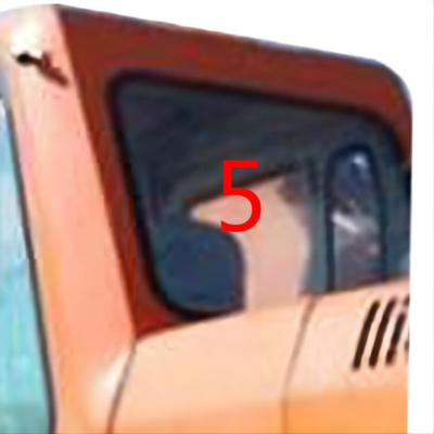 DH215-9 Ekskavatör Kabini DOOSAN Temperli Cam Arka Cam Değişimi