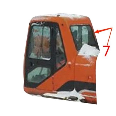FCC DOOSAN Ekskavatör Camının Değiştirilmesi Sağ Ön Cam Pencere Camı