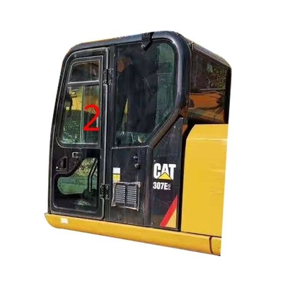 E307E CAT307E Ekskavatör Kapı Penceresinin Değiştirilmesi CATERPILLAR Sol Taraf Düz Konum NO.2