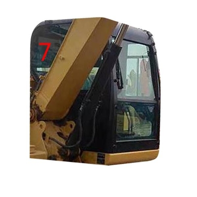 Sağ Taraf CATERPILLAR Kabin Camı Beyaz Ekskavatör Camının Değiştirilmesi