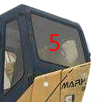 Arka Taraf Temperli Ekskavatör Kabin Camı KOBELCO Konum No.5 Ön Camın Değiştirilmesi