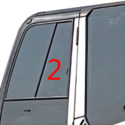 Düz Konum Sol Kapı Ekskavatör Camı Değiştirme 4mm Kalın