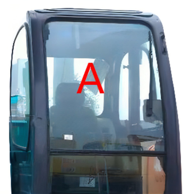 Temperli Ön Cam KOBELCO Ekskavatör Camı Ön Yukarı Konum A
