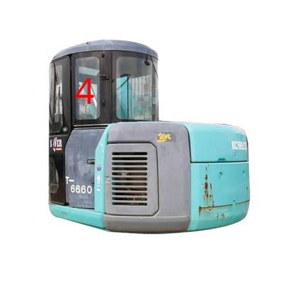 İyi Termal Stabilite KOBELCO Ekskavatör Camı Sol Kapı Arka Pozisyonu NO.4