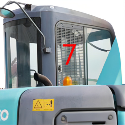Sağ Yan Konum No.7 KOBELCO Ekskavatör Cam Ön Cam
