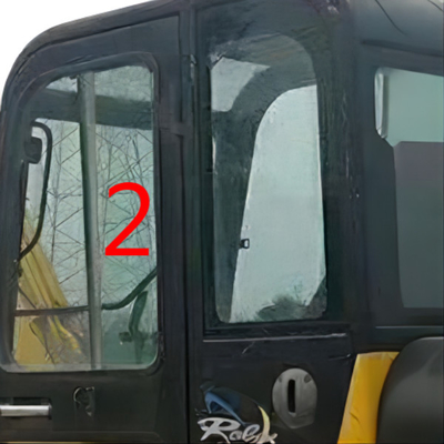 HYUNDAI R60-7 Ekskavatör Kapı Penceresinin Değiştirilmesi Sol Düz Yan Konum NO.2