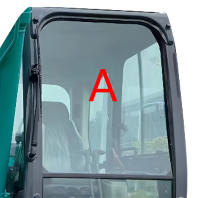 1040mm 840mm KOBELCO Ekskavatör Camı Ön Yukarı Konum A