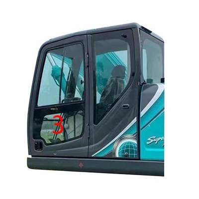 900mm KOBELCO Ekskavatör Camı Sol Kapı Alt Pozisyonu NO.3 Ön Cam