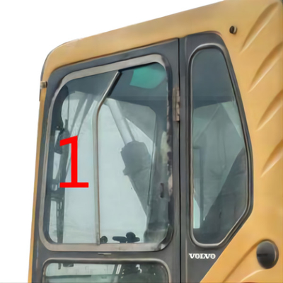 EC240B Ekskavatör VOLVO Ön Cam Cam İnşaat Makinesi Kabini Sol Taraf