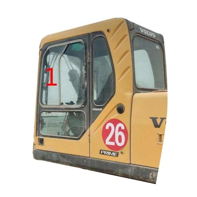 EC240B Ekskavatör VOLVO Ön Cam Cam İnşaat Makinesi Kabini Sol Taraf