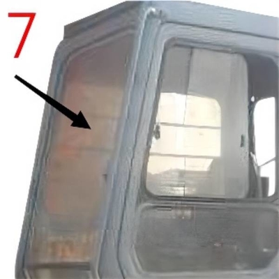 EX-1 EX120-1 EX200-1 HITACHI Ekskavatör Camı Sağ Yan Konum No.7 Temperli Cam