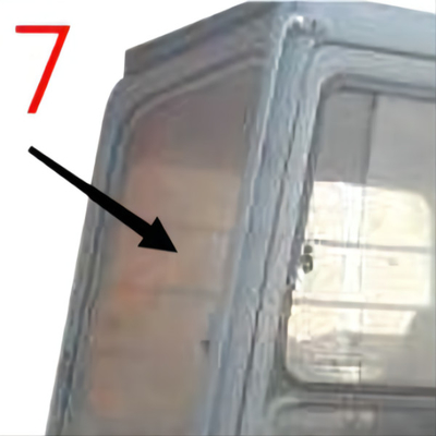 EX-1 EX120-1 EX200-1 HITACHI Ekskavatör Camı Sağ Yan Konum No.7 Temperli Cam