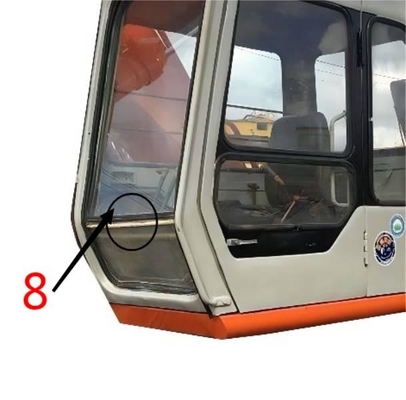 EX-1 EX120-1 EX200-1 HITACHI Ekskavatör Camı Sağ Yan Konum No.8 Temperli Cam