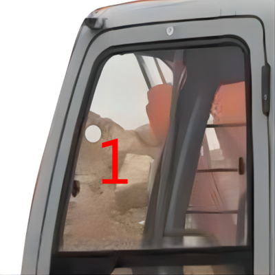 5mm Temperli Ekskavatör Ön Cam Değişimi Sol Kapı Pozisyonu NO.1