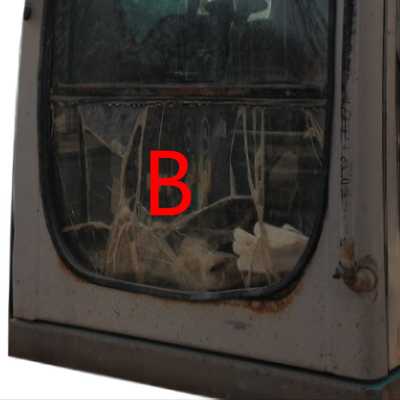 SK-6 SK230-6 SK-8 KOBELCO Ekskavatör Penceresinin Değiştirilmesi Ön Aşağı Konum B