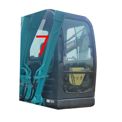 SK-6 SK-8 SK230-6 KOBELCO Ekskavatör Camı Sağ Yan Konum NO.7 Ön Cam Temperli Cam