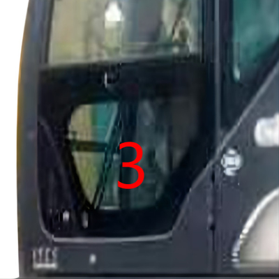 SK-6 SK-8 SK230-6 SK50 KOBELCO Ekskavatör Camı Sol Kapı Alt Konum NO.3 Yeşil