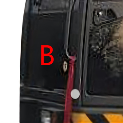 VOLVO Ekskavatör Ön Camının Değiştirilmesi ISO Temperli Cam Pencere Önden Aşağı Konum B