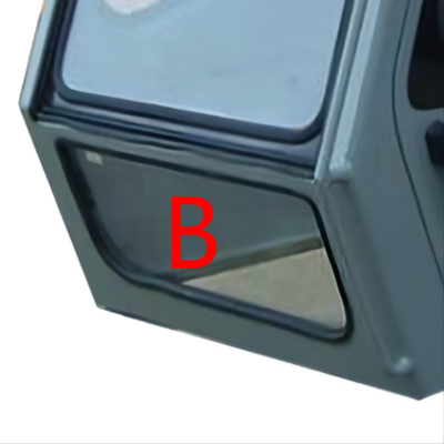 755mm 310mm Ekskavatör Ön Camının Değiştirilmesi Temperli Ön Aşağı Cam