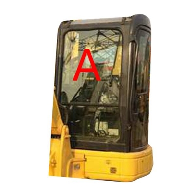 PC55MR PC55 5MM Kalın Ekskavatör KOMATSU Kabin Camı Temperli Ön Cam Ön Cam
