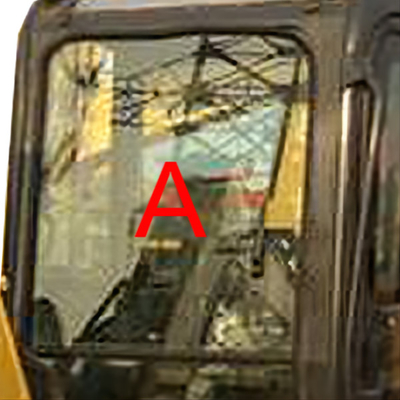 PC55MR PC55 5MM Kalın Ekskavatör KOMATSU Kabin Camı Temperli Ön Cam Ön Cam