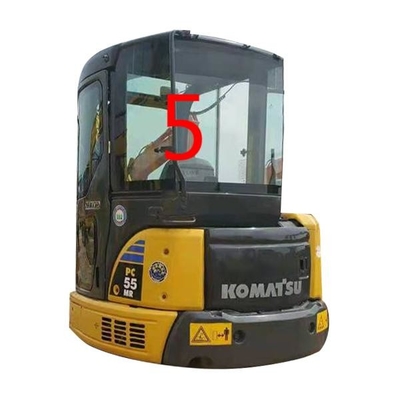 Ön Cam PC55MR PC55 KOMATSU Ekskavatör Cam Değişimi RoHS Arka Taraf NO.5
