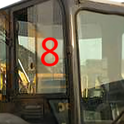 DOT KOMATSU PC55MR Ekskavatör Penceresinin Değiştirilmesi Sağ Yan Konum No.8