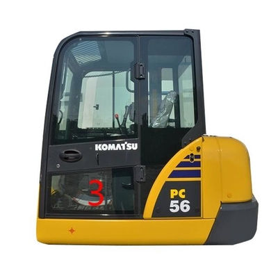 OEM KOMATSU PC6-7 PC56 Kabin Camı Sol Kapı Alt Konum NO.3 Pencere Değiştirme
