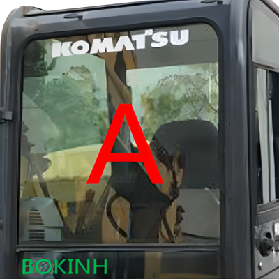 PC70-8 PC60-8 KOMATSU Kabin Camı Ön Cam Ön Temperli Cam