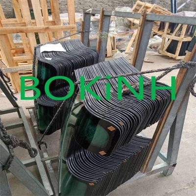 4mm Kalınlık CATERPILLAR Kabin Camı 214-1234 Sol Eğimli Yan Konum NO.1 Temperli Cam