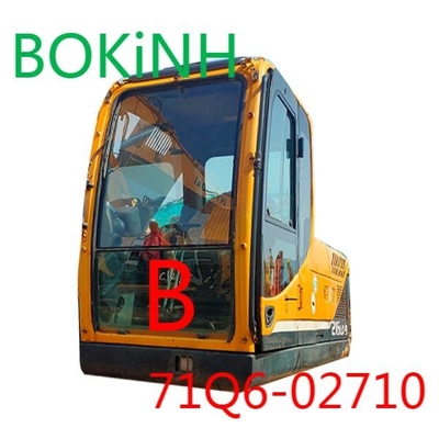 71Q6-02710 HYUNDAI Ekskavatör Kabini Temperli Cam Ön Alt Konum B Ön Cam