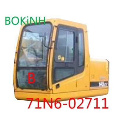 71N6-02711 HYUNDAI Ön Cam Ekskavatör Kabini Temperli Cam Aşağı Konum B Ön Cam