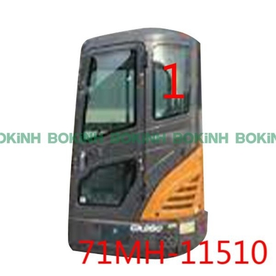 71MH-11510 HYUNDAI Ön Cam Ekskavatör Kabin Penceresi Sol Yan Üst Konum NO.1 Temperli